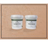 Impera Italia Gimcyn - Textured, Metallic Wall Paint Bundle. Includes Paint And Primer - Covers 5Sqm - In Colour Rose Quartz.