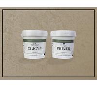 Impera Italia Gimcyn - Textured, Metallic Wall Paint Bundle. Includes Paint And Primer - Covers 5Sqm - In Colour Grey Rutile.