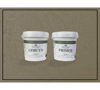 Impera Italia Gimcyn - Textured, Metallic Wall Paint Bundle. Includes Paint And Primer - Covers 5Sqm - In Colour Jade.