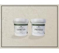 Impera Italia Gimcyn - Textured, Metallic Wall Paint Bundle. Includes Paint And Primer - Covers 5Sqm - In Colour White Agate.