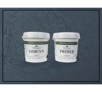 Impera Italia Gimcyn - Textured, Metallic Wall Paint Bundle. Includes Paint And Primer - Covers 5Sqm - In Colour Benitoite.