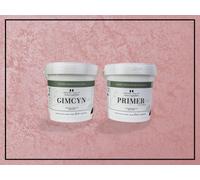 Impera Italia Gimcyn - Textured, Metallic Wall Paint Bundle. Includes Paint And Primer - Covers 5Sqm - In Colour Morganite.