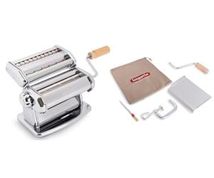 Imperia IPasta Ruvida Classic Line. Rough Pasta Machine. 100% Made in Italy. Fresh pasta machine in stainless steel. Roller creates a rough texture for Lasagne, Pappardelle, Fettuccine.