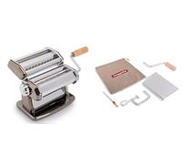 Imperia IPASTA Ruvida Gourmet Line. Rough Pasta Machine. 100% Made in Italy. Fresh Pasta Machine in Stainless Steel. Roller Creates a Rough Texture for Lasagne, Pappardelle, Fettuccine.