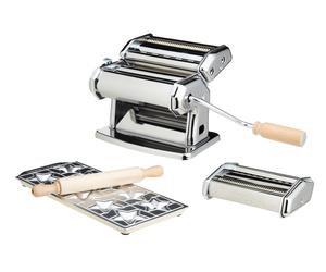 Imperia Italian Manual Pasta Maker Machine plus Attachments 4 Piece Gift Set