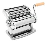 Imperia IPasta Classic Line. Pasta Machine 100% Made in Italy. Fresh Pasta Machine in Steel. Manual Roller with Crank. Creates Dough Sheets for Lasagne, Tagliolini, Fettuccine. (IPasta Cromata)