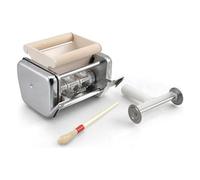 Imperia Pasta Extruder 4400 IPASTA Ravioli Maker 3 Stainless Steel and Wood