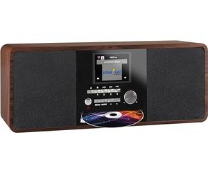 Imperial 22-235-00 Dabman i200 Internet/DAB+ Radio with CD Player Stereo Sound, FM, Wi-Fi, Aux in, Line-Out, Headphone Out, Including Power Supply, Brown