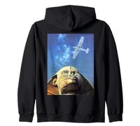 Imperial Airways Flying Over Sphinx Egypt Vintage Ad Zip Hoodie