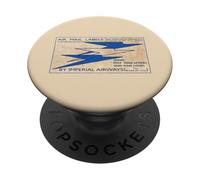 Imperial Airways Vintage Air Mail Label - Art Deco Planes PopSockets Adhesive PopGrip