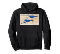 Imperial Airways Vintage Air Mail Label - Art Deco Planes Pullover Hoodie