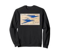 Imperial Airways Vintage Air Mail Label - Art Deco Planes Sweatshirt