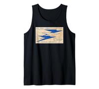 Imperial Airways Vintage Air Mail Label - Art Deco Planes Tank Top