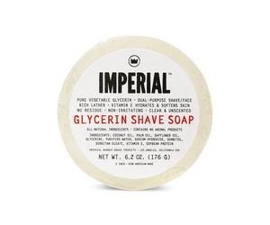 Imperial Barber Products Mens Glycerin Shave Shaving Face Soap Puck 6.2oz