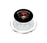 Imperial Beach Retro Vintage Sunset Distressed Design PopSockets PopGrip for MagSafe
