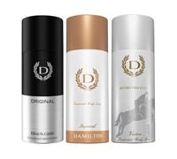 Imperial, Black Code & Victor Deodorant Body Spray for Men | 150 ml Each | Pack of 3 | Fresh Fragrance Combo for Daily Use