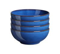 Imperial Blue Coupe Cereal Bowls - Set Of 4 -