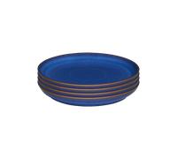 Imperial Blue Coupe Medium Plates - Set Of 4 -
