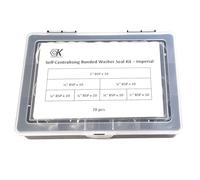Imperial BSP Bonded Dowty Washer Seal Kit - 7 Sizes - x 70 PCS Self Centering