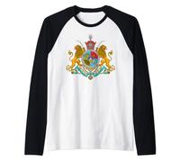 Imperial Coat of Arms of Iran Pahlavi Raglan Baseball Tee
