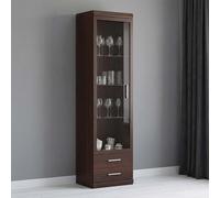 Imperial Display Cabinet - 1 Door - Narrow - Glazed - Mahogany