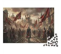 Imperial Expedition 1000 Piece Wooden Jigsaw Puzzle,Gift Idea,Whimsical Challenge,Stress Relief Medieval,Great Gifts,Home Wall Decor,Wood,Adults & Kids 14+ (75x50cm)