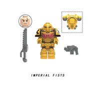 (Imperial Fists) Building 40000 Warhammer Blocks Blood Angels Imperial Fists Assembled Toy Puzzle
