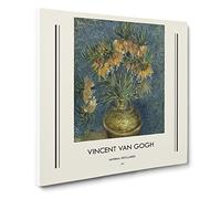 Imperial Fritillaries By Vincent Van Gogh Canvas Print | Gallery Wrapped 30mm Frame Wall Art | 20x20 inches | Ready to Hang | Impressionist Picture | Living Room Bedroom Lounge Office