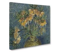 Imperial Fritillaries by Vincent van gogh Classic Painting Canvas Wall Art Print Ready to Hang, Framed Picture for Living Room Bedroom Home Office Décor, 20x20 Inch (50x50 cm)