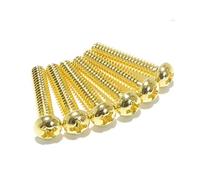 Imperial guitar pickup screws 6-32UNF in Gold round head USA (Pack of 6)