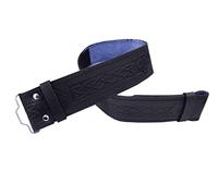 Imperial Kilt Products Men’s Classic Leather Kilt Belt - Authentic Scottish Leather, Celtic Knot Embossed, Large