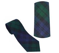 Imperial Kilt Products Men's Scottish Tartan Necktie Various Design 100% Acrylic Wool 144cm Length 8.25 Width (Black Watch)
