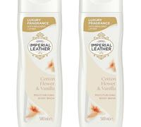 Imperial Leather Body Wash Cotton Flower & Vanilla 500ml - Pack of 2 | Luxury Moisturising Shower Gel for Women | Long-Lasting Fragrance & Rich Lather | Bulk Buy Body Cleanser