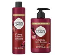Imperial Leather Cherry & Snow Blossom Limited Edition Bath and Hand Care Set, Antibacterial Hand Wash 500ml and Bath Soak 850ml, Twin Pack