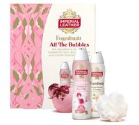 Imperial Leather Foamburst All The Bubbles Gift Set with 2x Foamburst, Bath Bomb and Shower Puff