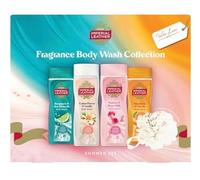 Imperial Leather Fragrance Body Wash Collection Shower Set | 4 Body Wash Variants, Shower Puff Included, Bergamot & Sea Minerals, Cotton Flower & Vanilla, Mandarin & Neroli