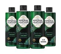 Imperial Leather Men Restore Shower Gel 2in1 Body Wash, Black Pepper and Cedarwood, Vegan and Cruelty Free, Bulk Buy, Pack of 4 x 500 ml