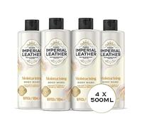 Imperial Leather Moisturising Shower Gel, Cotton Flower & Vanilla Orchid, Signature Oil Blend, Creamy Lather, Gentle Skin Care, Bulk Buy, Pack of 4 x 500ml