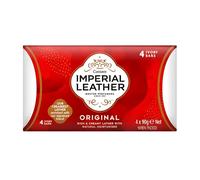 Imperial Leather Original Ivory Soap 4 Pack Silky Smooth Sensitive Skin Perfume Soap | Classy Cleansing | Luxury Rich & Creamy | 95g Ivory Bars for Soft Skin