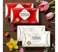 Imperial Leather ORIGINAL Ivory Soap (8 x 90g) & GENTLE Care (8 x 90g) with Vitamin E, Rich Creamy Lather, Luxury Fragrance