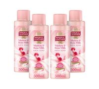 Imperial Leather Pampering Mallow & Rose Milk Bath Soak, Rich Indulgent Lather & Long Lasting Luxury Fragrance, Vegan & Cruelty Free 4 x 500ml