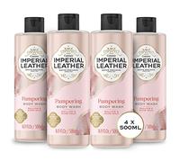 Imperial Leather Pampering Shower Gel, Mallow & Rose Milk, Signature Oil Blend, Creamy Lather, Gentle Skin Care, Bulk Buy, Pack of 4 x 500ml