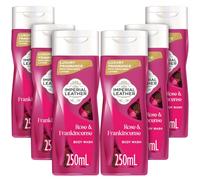 Imperial Leather Rose & Frankincense Body Wash Shower Gel, Signature Oil Blend, Creamy Indulgent Lather, Luxury Fragrance, Bulk Buy, Pack of 6 x 250ml