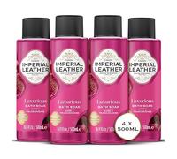 Imperial Leather Rose & Frankincense Luxurious Bath Soak, Velvety Bubble Bath, Gentle Body Skin Care, Bulk Buy, Pack of 4x500ml