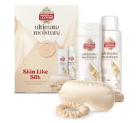 Imperial Leather Ultimate Moisture Skin Like Silk Ultra Rich Shower & Bath Collection with Eye Mask and Hair Scrunchie