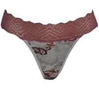 Imperial Lingerie G-String Floral Lace Briefs Thong Sexy Knickers Cotton Lingerie Underwear Pants for Women Black Lace Soft Comfortable