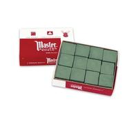 Imperial Master Billiard/Pool Cue Chalk Box, 12 Cubes, Spruce
