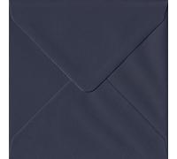 Imperial Navy Blue S4 155mm x 155mm Gummed Square Colour Envelopes 100gsm (Pack of 25)