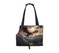 Imperial Printed pet Shoulder Bag, Suitable for Small Dogs and Cats, Shopping and Travel Dual-Purpose Bag