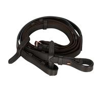 Imperial Riding Anti-Slip Grip Leather Reins with Non-Slip Grip Brown